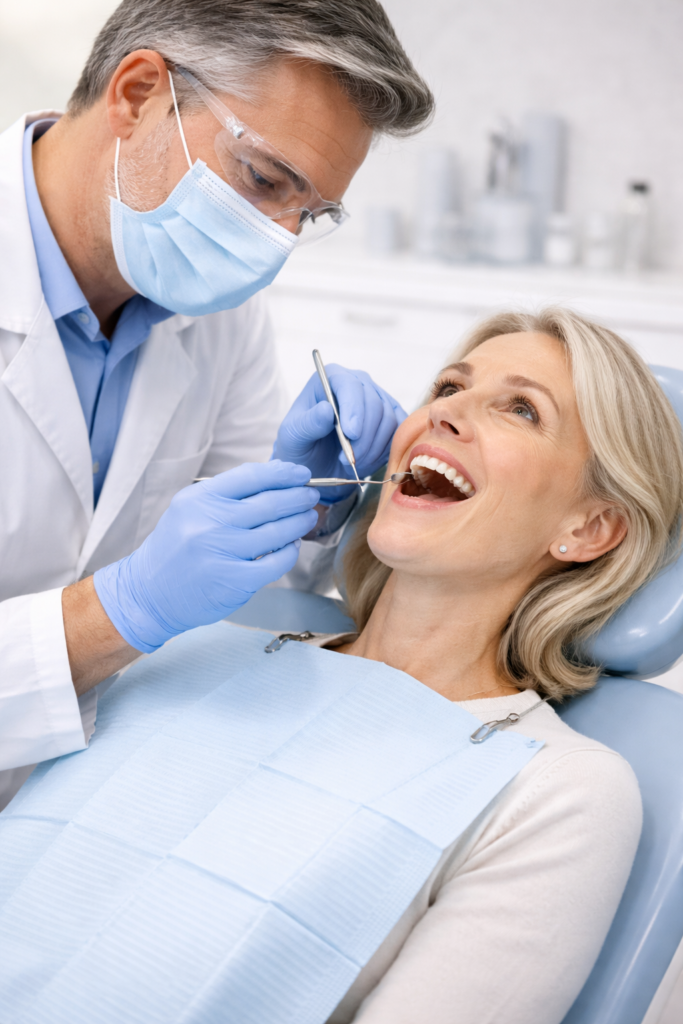 Dentista atendiendo urgencia dental en Bormujos y Sevilla - Clínica Dental Silos
