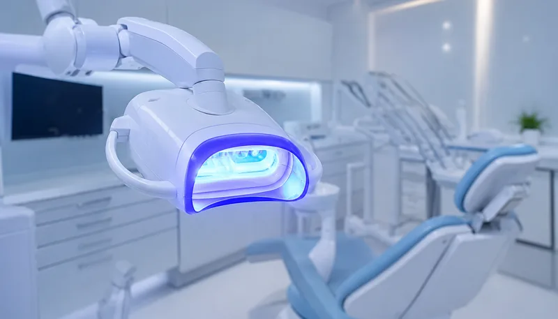 Blanqueamiento dental profesional con luz LED en Bormujos